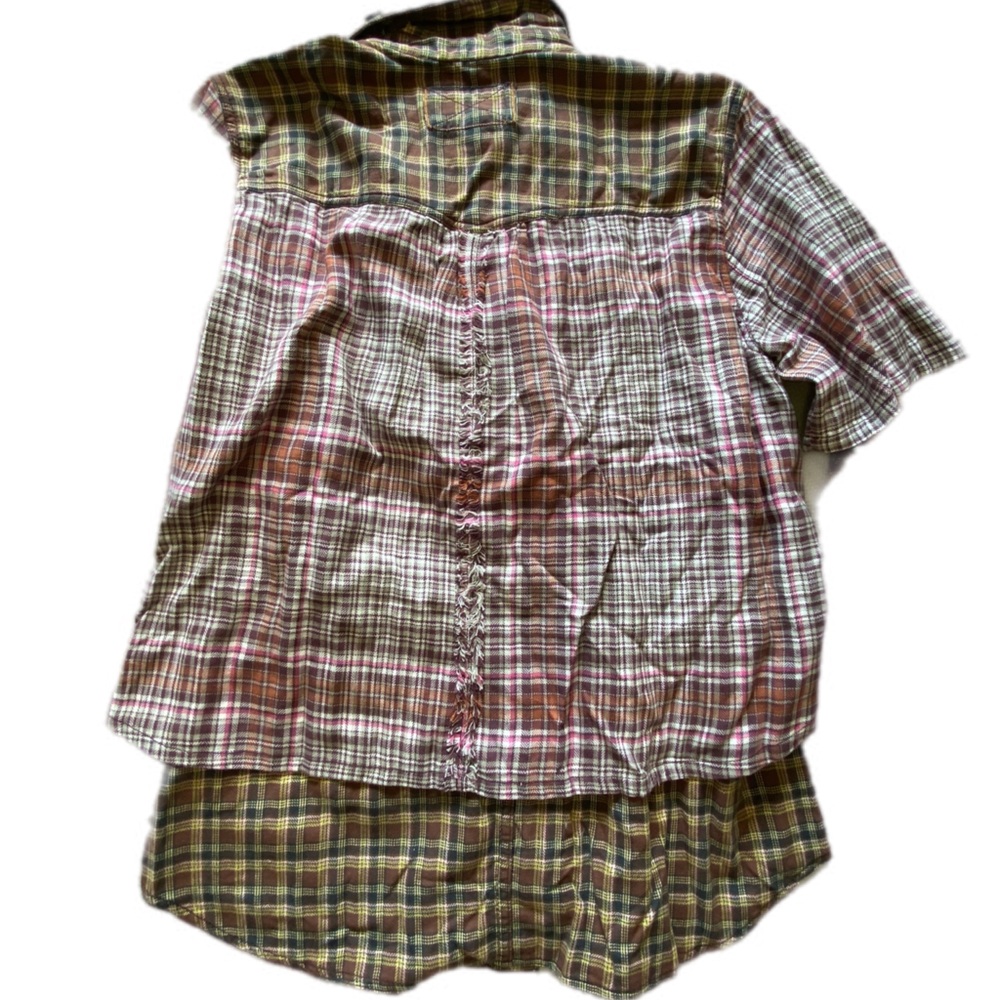 We the Free Plaid Two Tone Layered Flannel size Medium - Picture 11 of 14